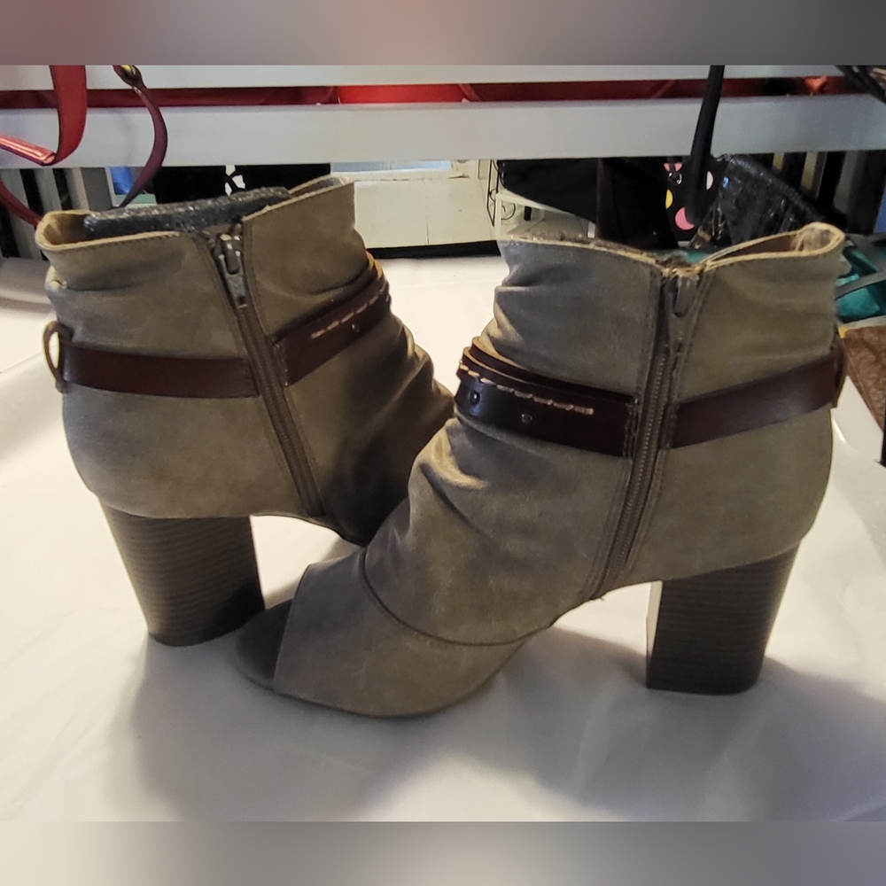 SO Open Toe Boot Shoes